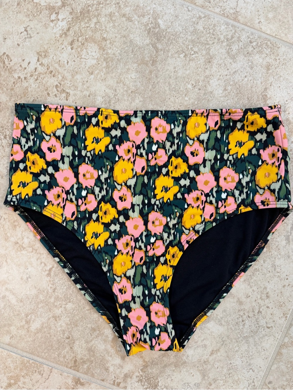 Boden High-Waisted Bikini Bottom Floral Print Size US 2